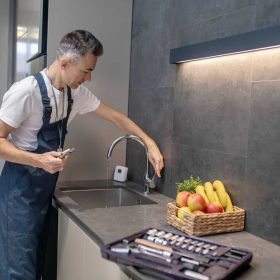 man-with-wrench-in-hand-opening-water-tap